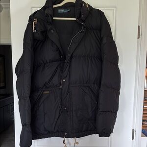 Polo Ralph Lauren Black Puffer Quilted Winter Coat